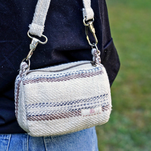 Buy Kese Artisinal Handbag | Natural Fabric | Washable | Shop Verified Sustainable Womens Handbag on Brown Living™