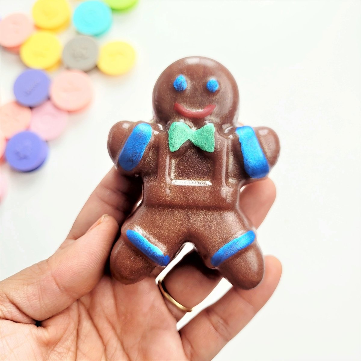 Kids Combo Bath Gift Set with Ginger Bread Man, Cupcake, Candy cane, Mini Rainbow soap | Verified Sustainable by Brown Living™