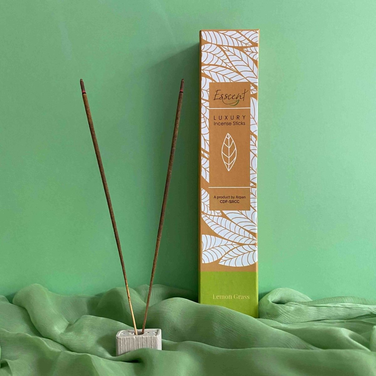Lemongrass Incense Sticks - Made with Flower Waste (Pack of 2) | Verified Sustainable by Brown Living™