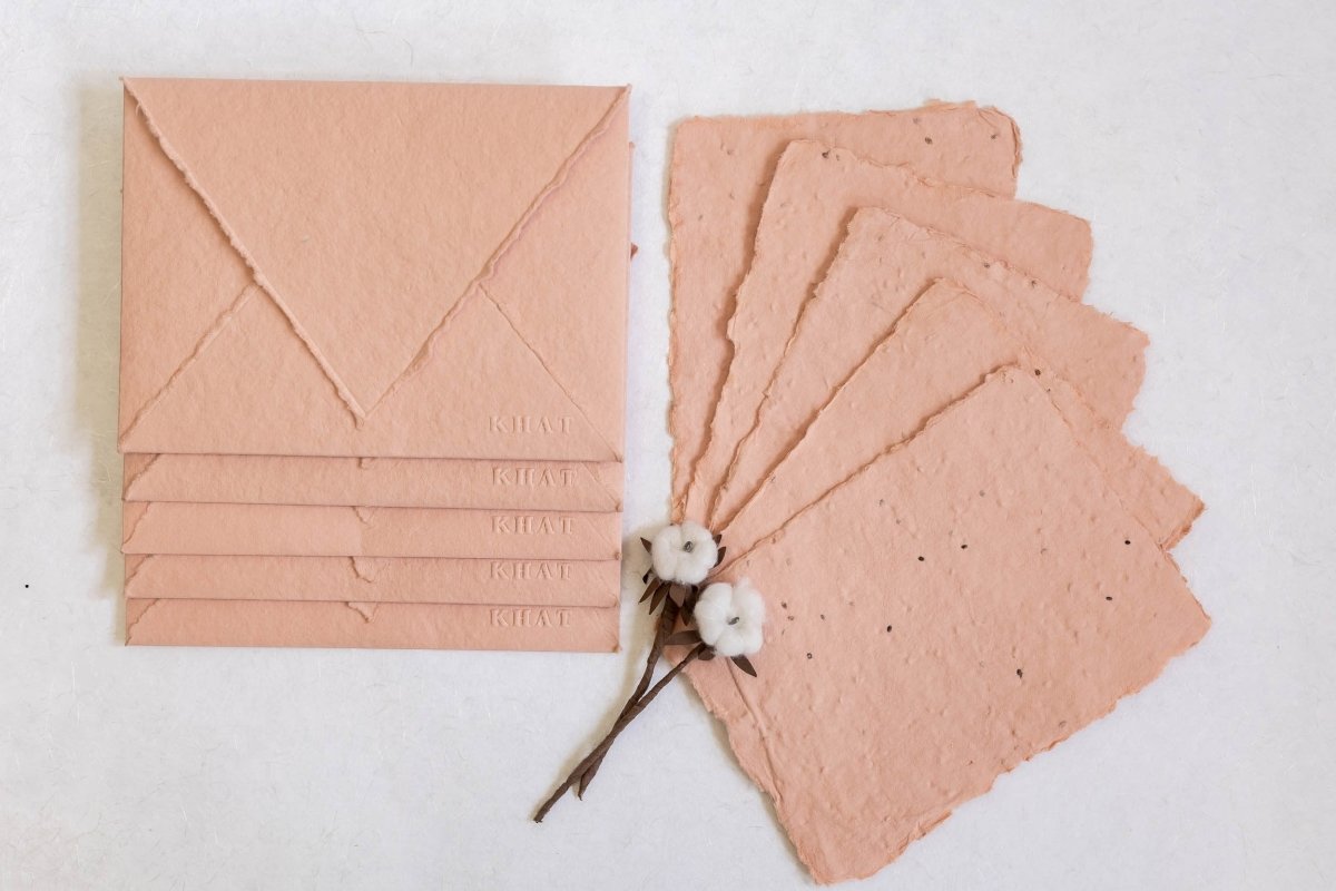 Let Your Words Bloom - Pale Pink - Plantable Card & Envelope – Greeting & Note Cards on Brown Living™. SKU: 172 - 2907 - 363 - SR0024. Img 3.