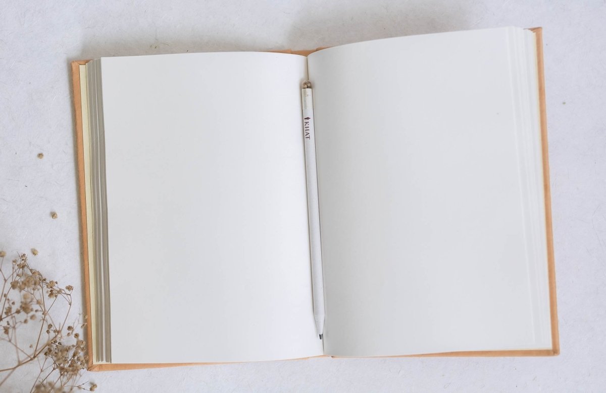 Let's Create Tangible Memories - Muddy Brown / Journal – Notebooks & Notepads on Brown Living™. SKU: SR0026. Img 3.