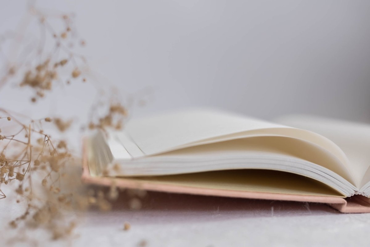 Let's Create Tangible Memories - Pale Pink / Journal – Notebooks & Notepads on Brown Living™. SKU: SR0029. Img 4.