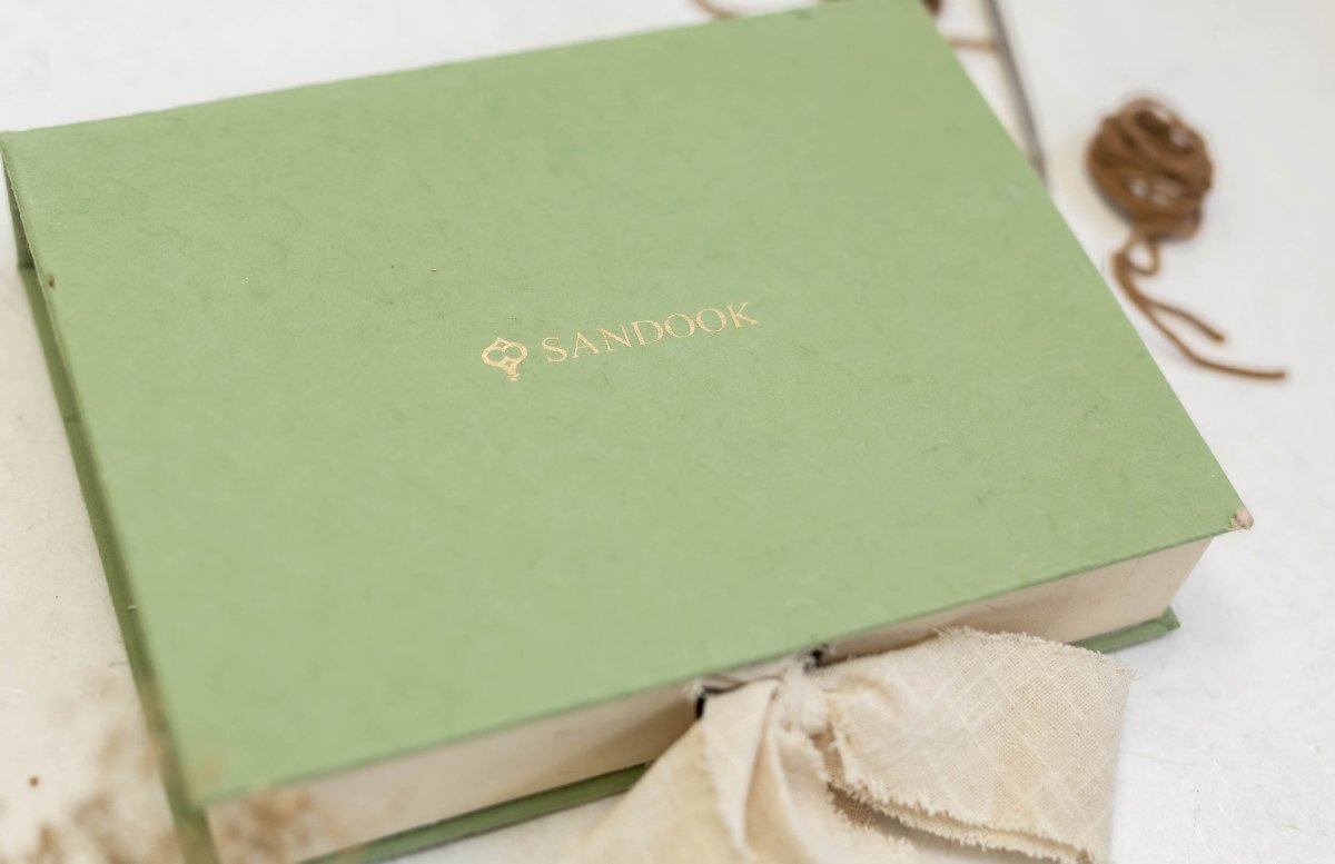 Let's Create Tangible Memories - Sage Green / Journal + Sandook – Notebooks & Notepads on Brown Living™. SKU: 172 - 2907 - 366 - SR0030. Img 3.