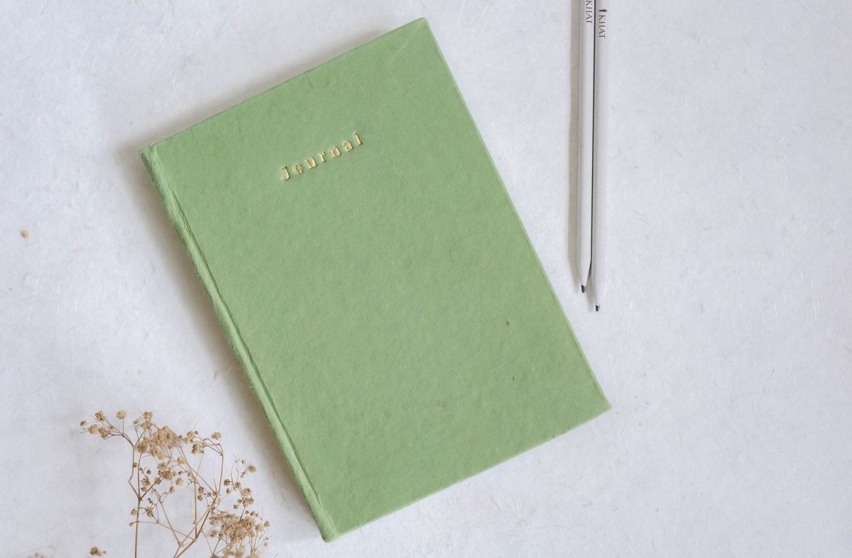 Let's Create Tangible Memories - Sage Green / Journal + Sandook – Notebooks & Notepads on Brown Living™. SKU: 172 - 2907 - 366 - SR0030. Img 1.