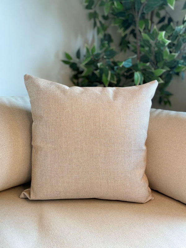 Buy Light Brown Jute Cushion Covers- 16x16 Inches | Shop Verified Sustainable Covers & Inserts on Brown Living™