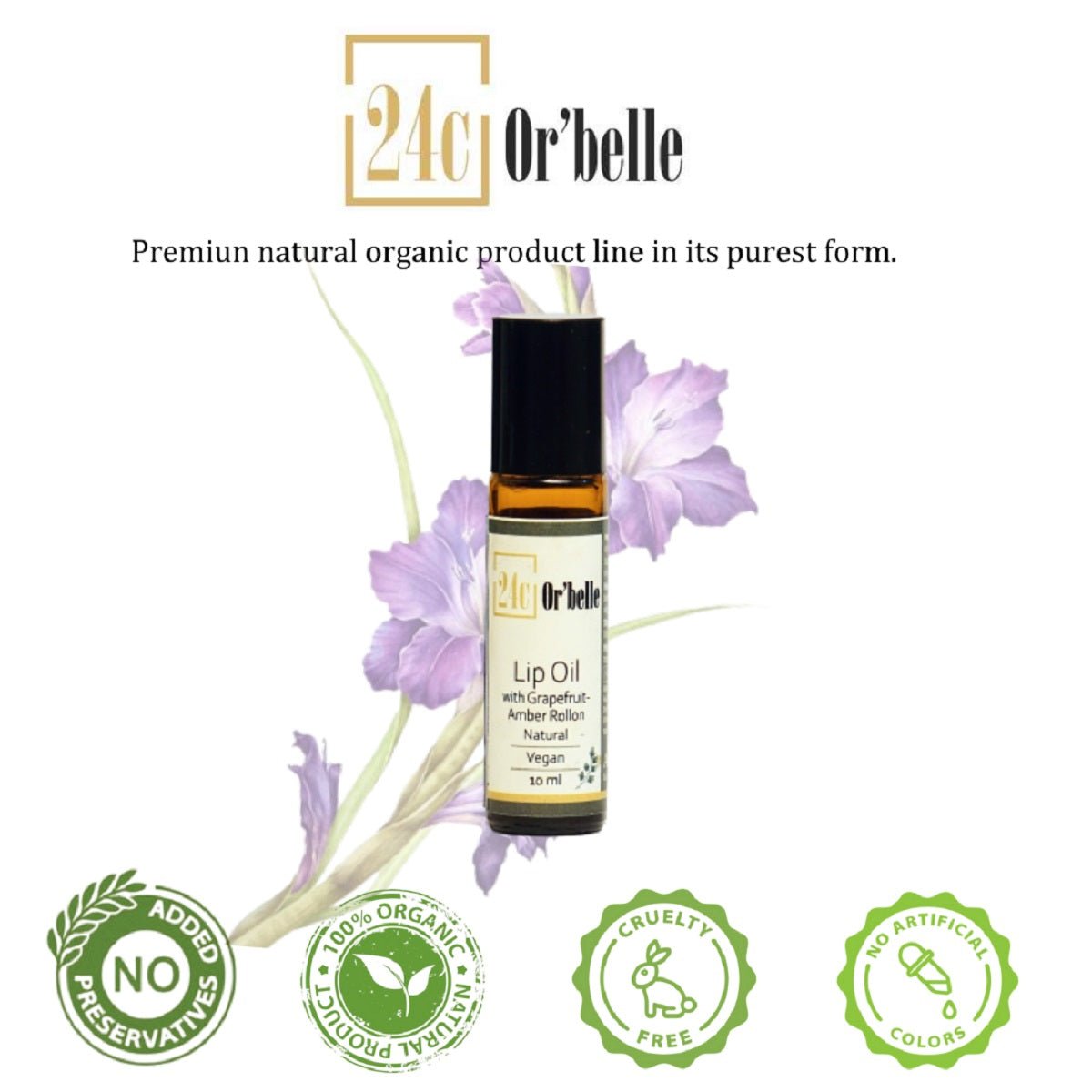 Lip Oil with Grapefruit - Amber Rollon | Verified Sustainable by Brown Living™