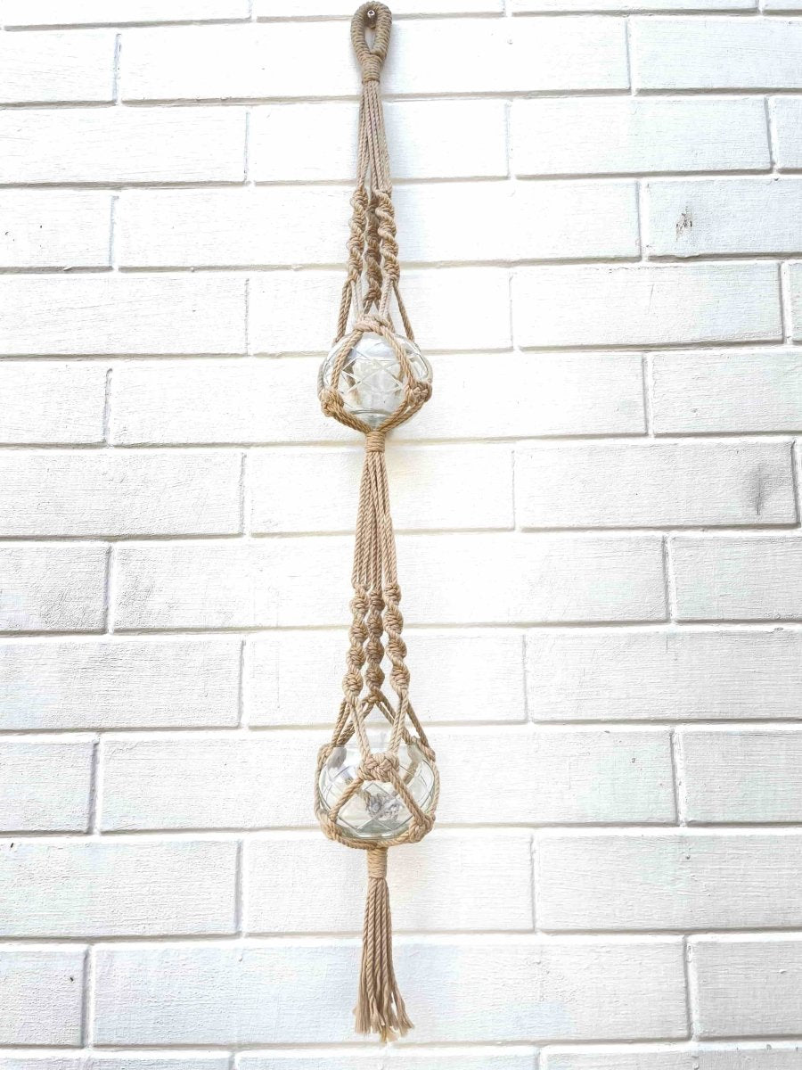 Macrame Candle Holder 2 tier 2.5ft | Verified Sustainable by Brown Living™