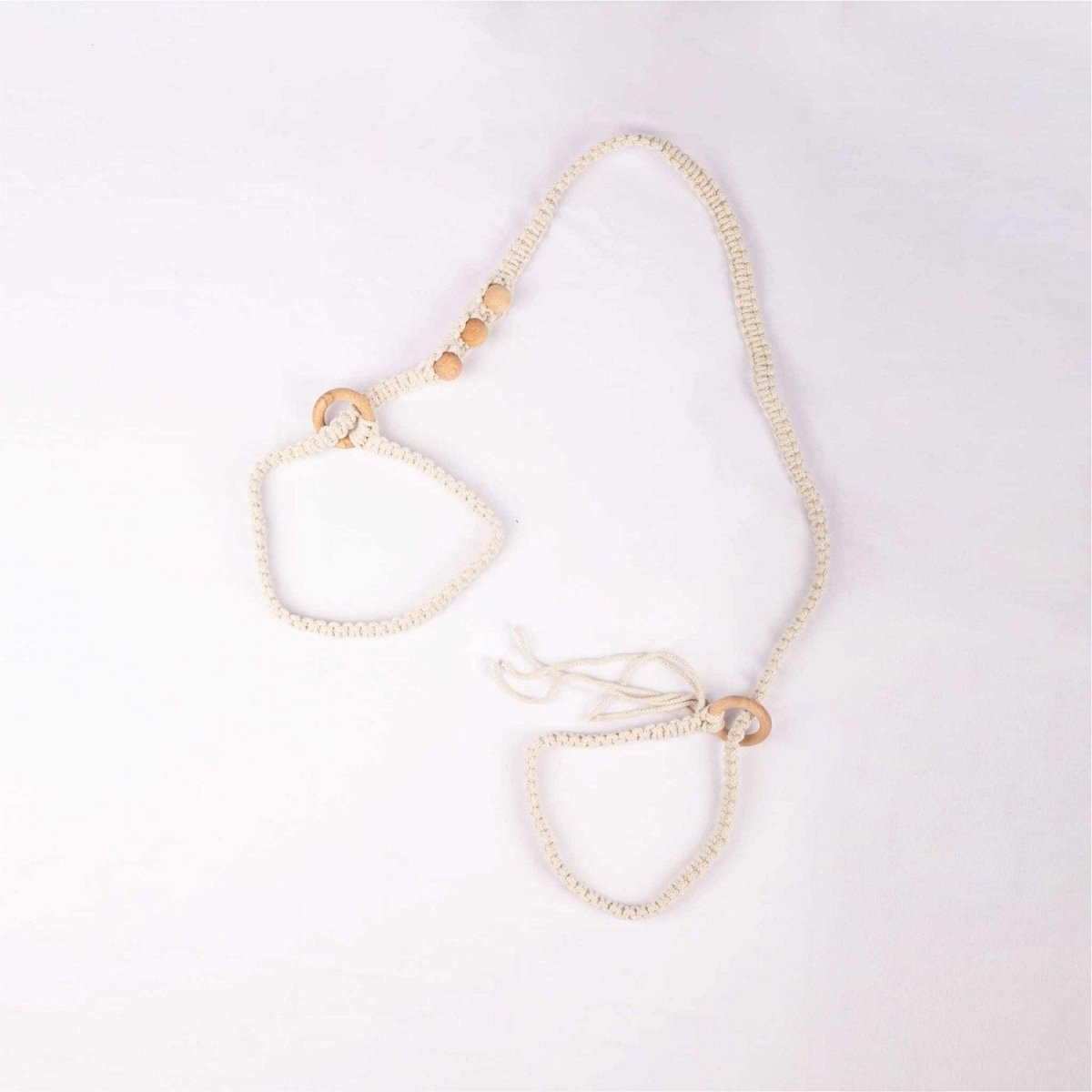 Macrame Mat Carrier Straps 100% Cotton Colour Wonderful White | Verified Sustainable by Brown Living™