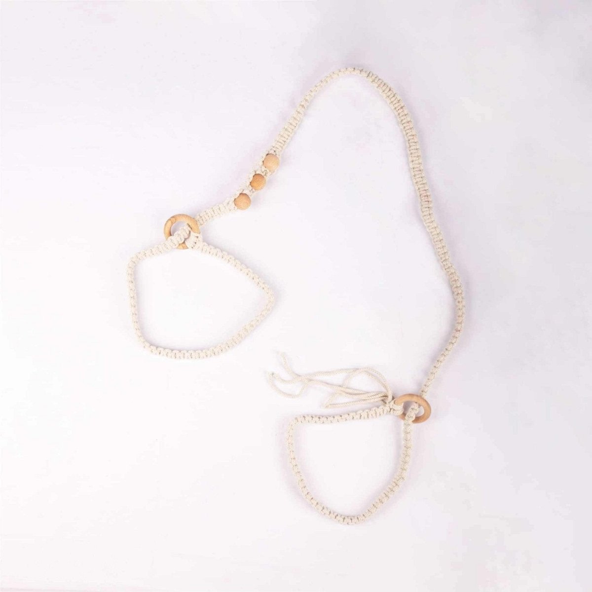 Macrame Mat Carrier Straps 100% Cotton Colour Wonderful White | Verified Sustainable by Brown Living™