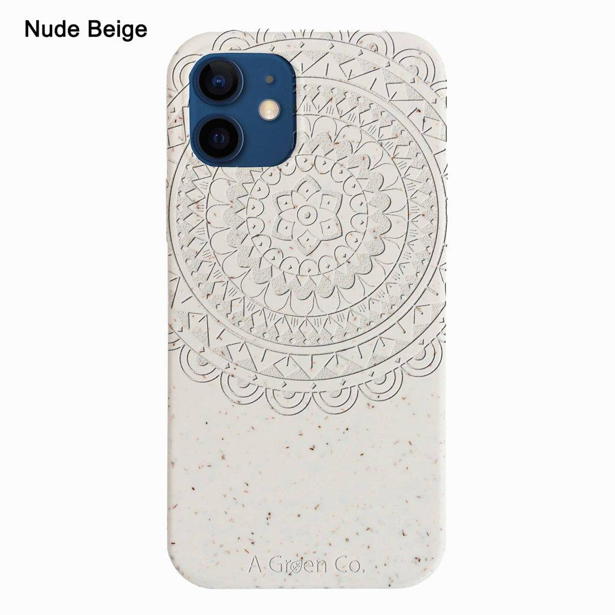 Mandala Edition - Biodegradable Eco - Friendly Wheat Straw Phone Case / Mobile Cover – Tech Accessories on Brown Living™. SKU: 177 - 13824 - MNDL - 13Pro - 005. Img 5.