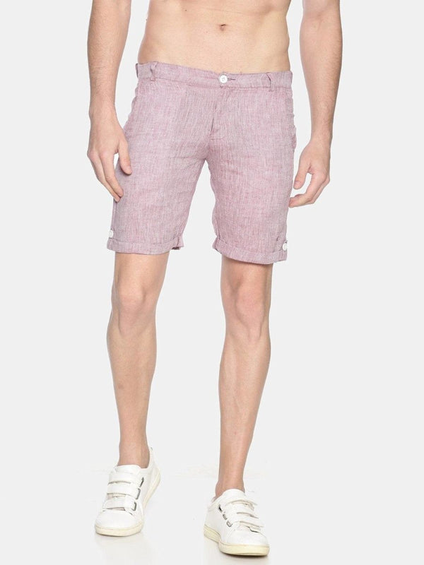 Buy Maroon Colour Slim Fit Hemp Shorts | Shop Verified Sustainable Mens Shorts on Brown Living™