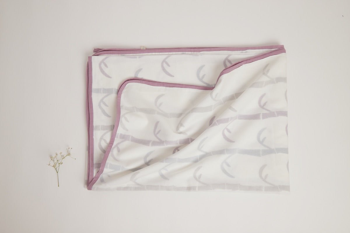 Single Dohar Blanket - K for Koala - Purple | Verified Sustainable by Brown Living™