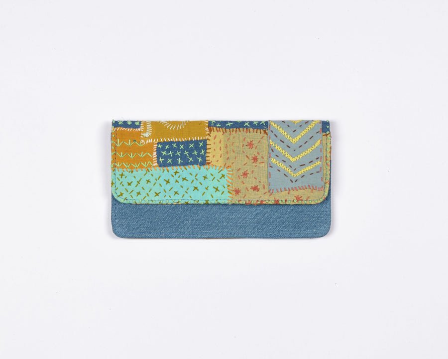 Meadow Sashiko Wallet – Womens Accessories on Brown Living™. SKU: UMW - SASHI - W - 04. Img 2.