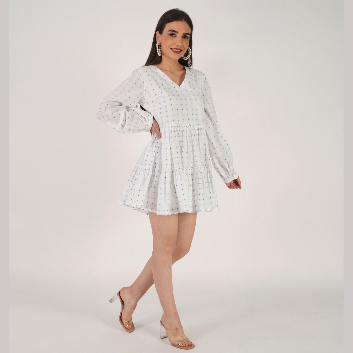 Mellisa Dress | White Women's dress | Made with organic cotton | Verified Sustainable by Brown Living™