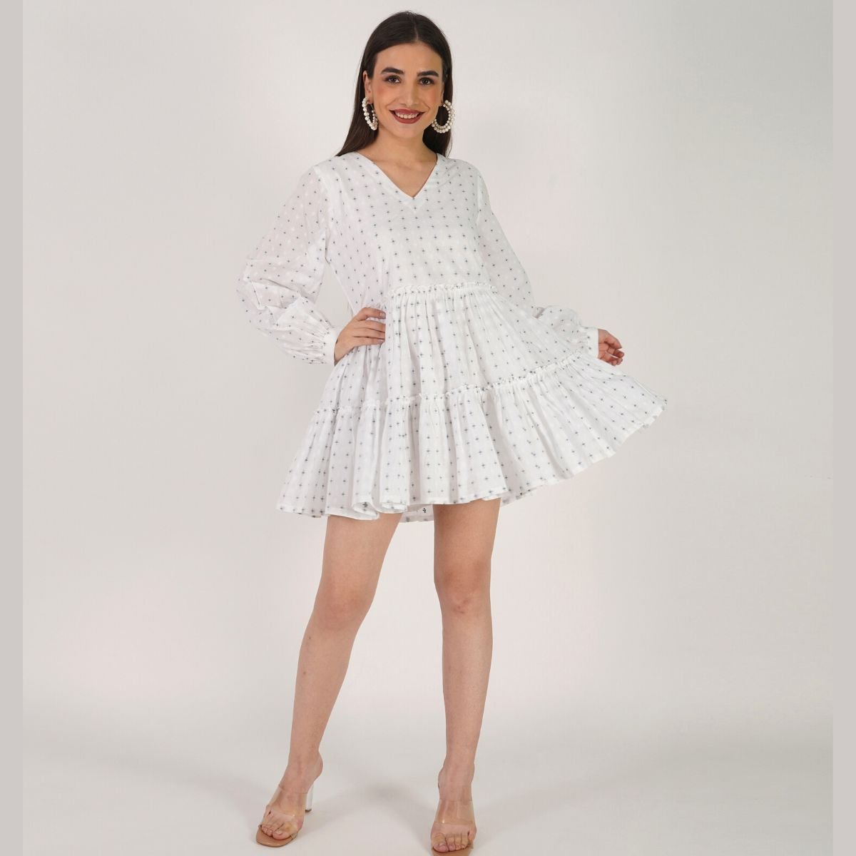 Mellisa Dress | White Women's dress | Made with organic cotton | Verified Sustainable by Brown Living™