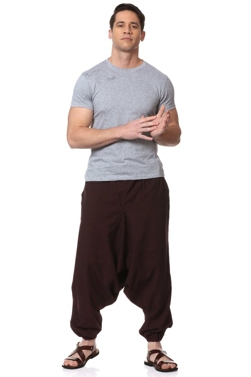 Buy Men's Harem Pack of 2 | Black & Maroon | Fits Waist Sizes 28 to 36 Inches | Shop Verified Sustainable Products on Brown Living