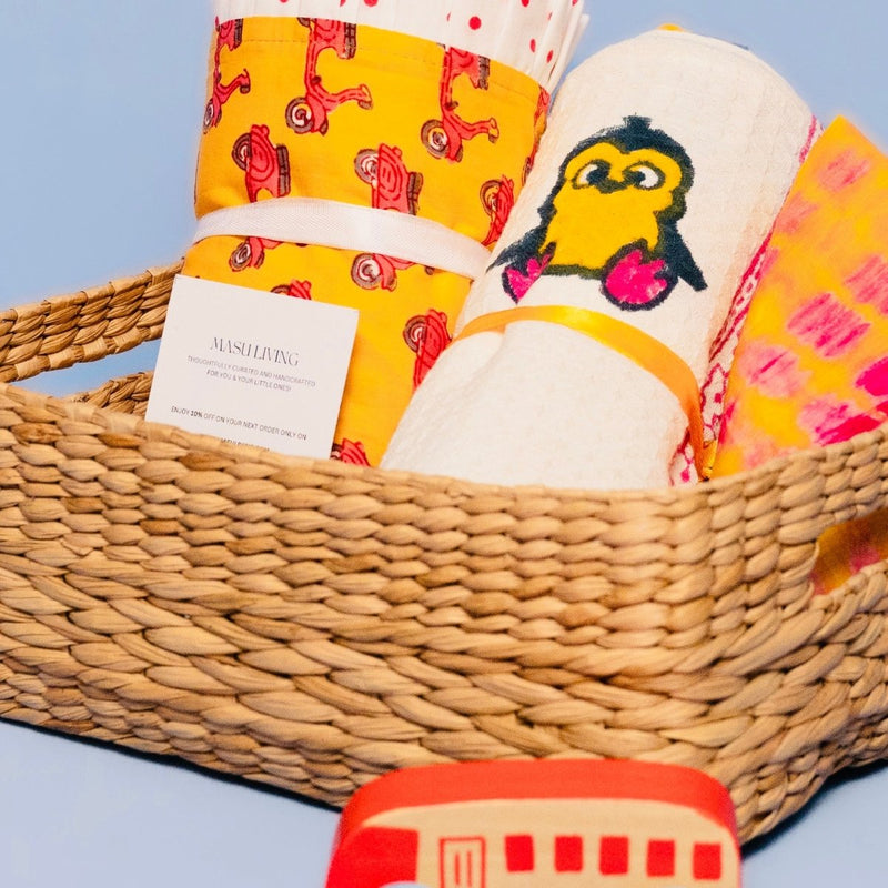 Buy Mini Aloka Baby Hamper- Penguins | Shop Verified Sustainable Gift Hampers on Brown Living™