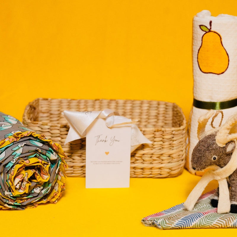 Buy Mini Aloka Baby Hamper Yellow Mellow | Shop Verified Sustainable Gift Hampers on Brown Living™