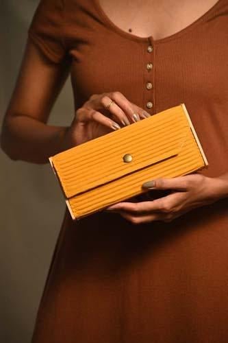 Mini Clutch - Yellow | Verified Sustainable by Brown Living™
