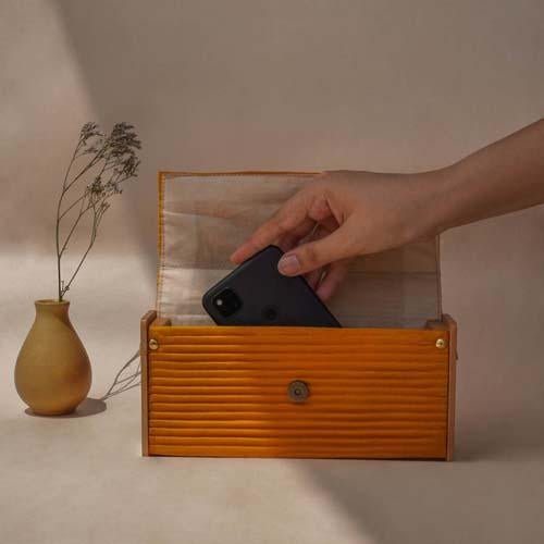 Mini Clutch - Yellow | Verified Sustainable by Brown Living™