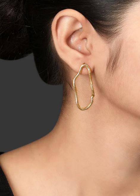 Minimal Brass Earrings | Verified Sustainable by Brown Living™