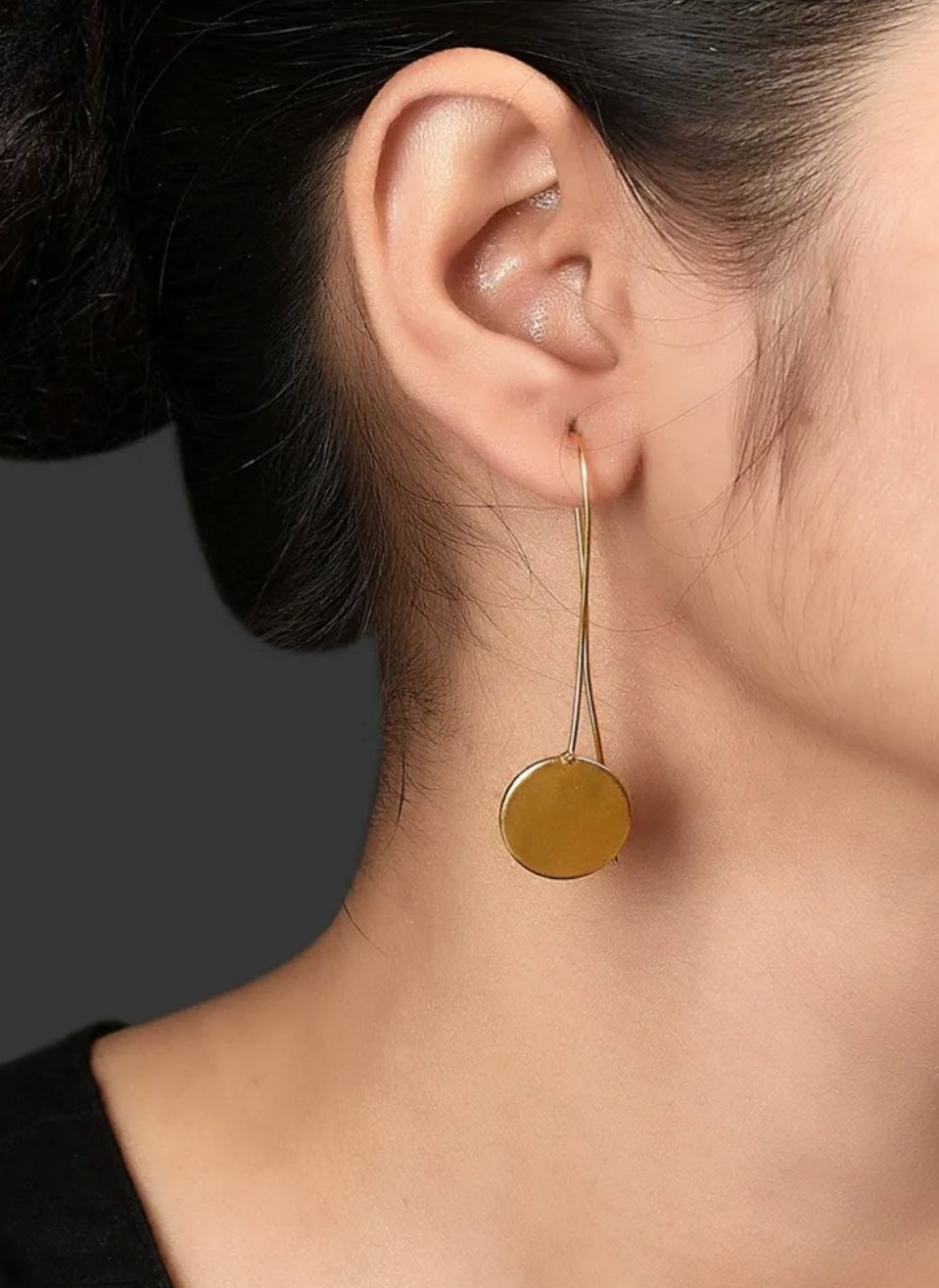 Minimal Brass Earrings | Verified Sustainable by Brown Living™