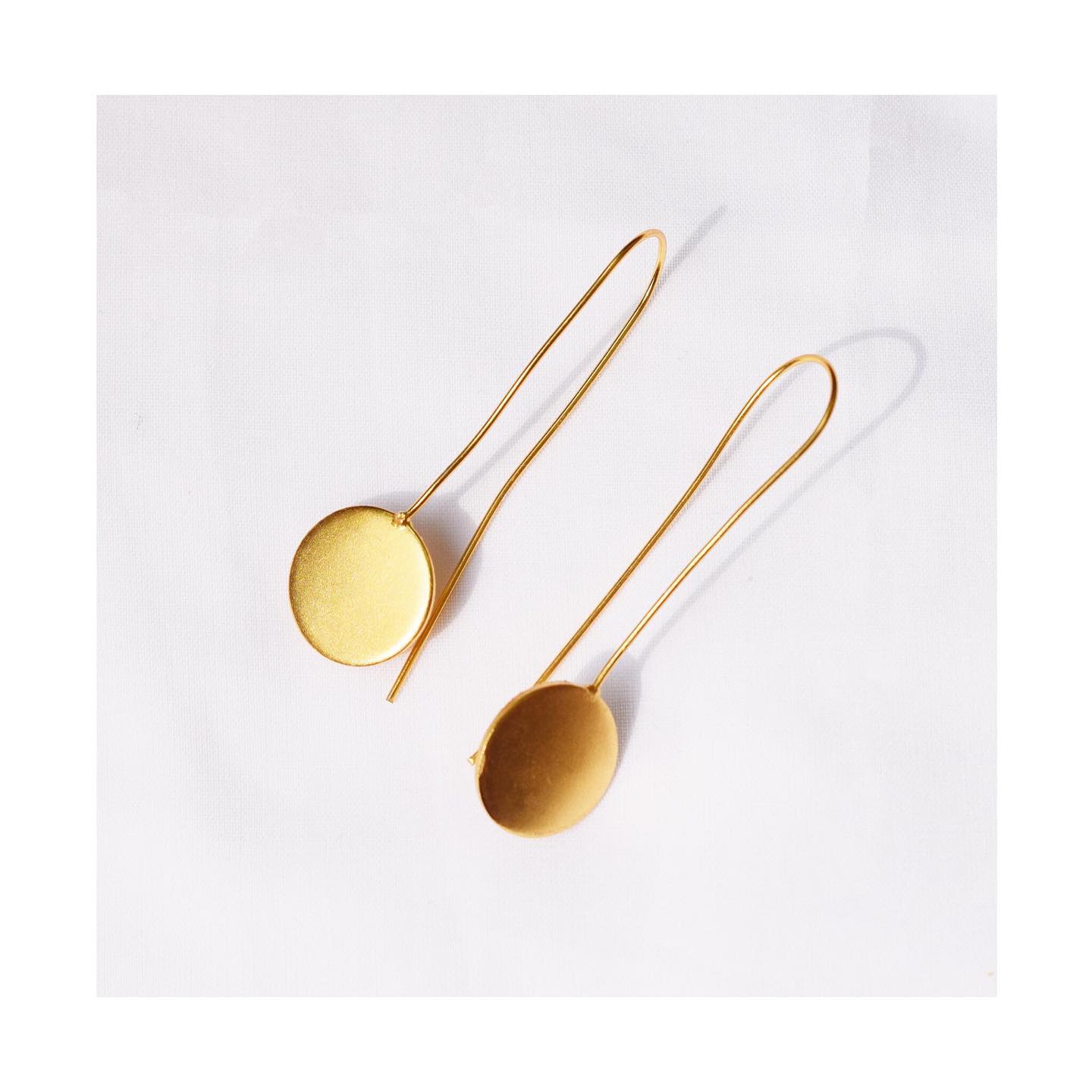 Minimal Brass Earrings | Verified Sustainable by Brown Living™