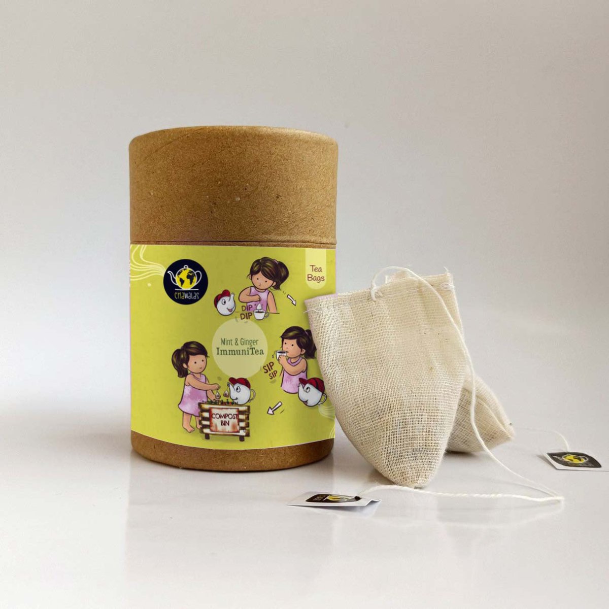 Mint & Ginger |Immunity Tea Bags - 18gms | Verified Sustainable by Brown Living™