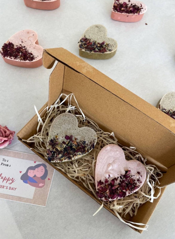 Buy Sustainable gift - Mini Soap Hearts Box | Shop Verified Sustainable Gift Hampers on Brown Living™