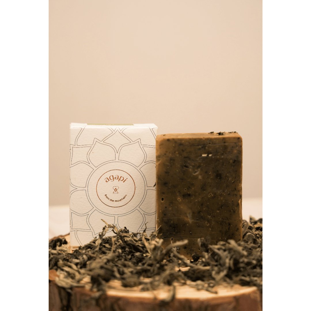 Mugwort & Moringa Bar - 110g – Body Soap on Brown Living™. SKU: MB - 01. Img 1.