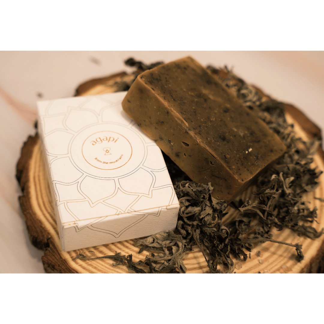 Mugwort & Moringa Bar - 110g – Body Soap on Brown Living™. SKU: MB - 01. Img 2.