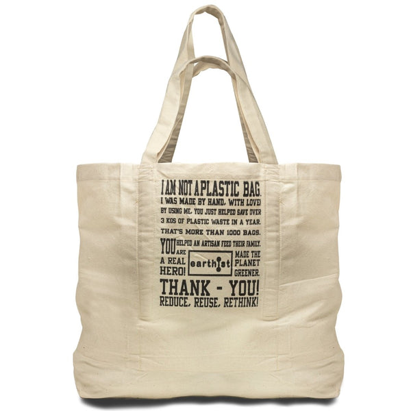 Buy Multi-pocket Reusable Cotton Shopping Bag | 6 pockets | Shop Verified Sustainable Reusable Bag on Brown Living™