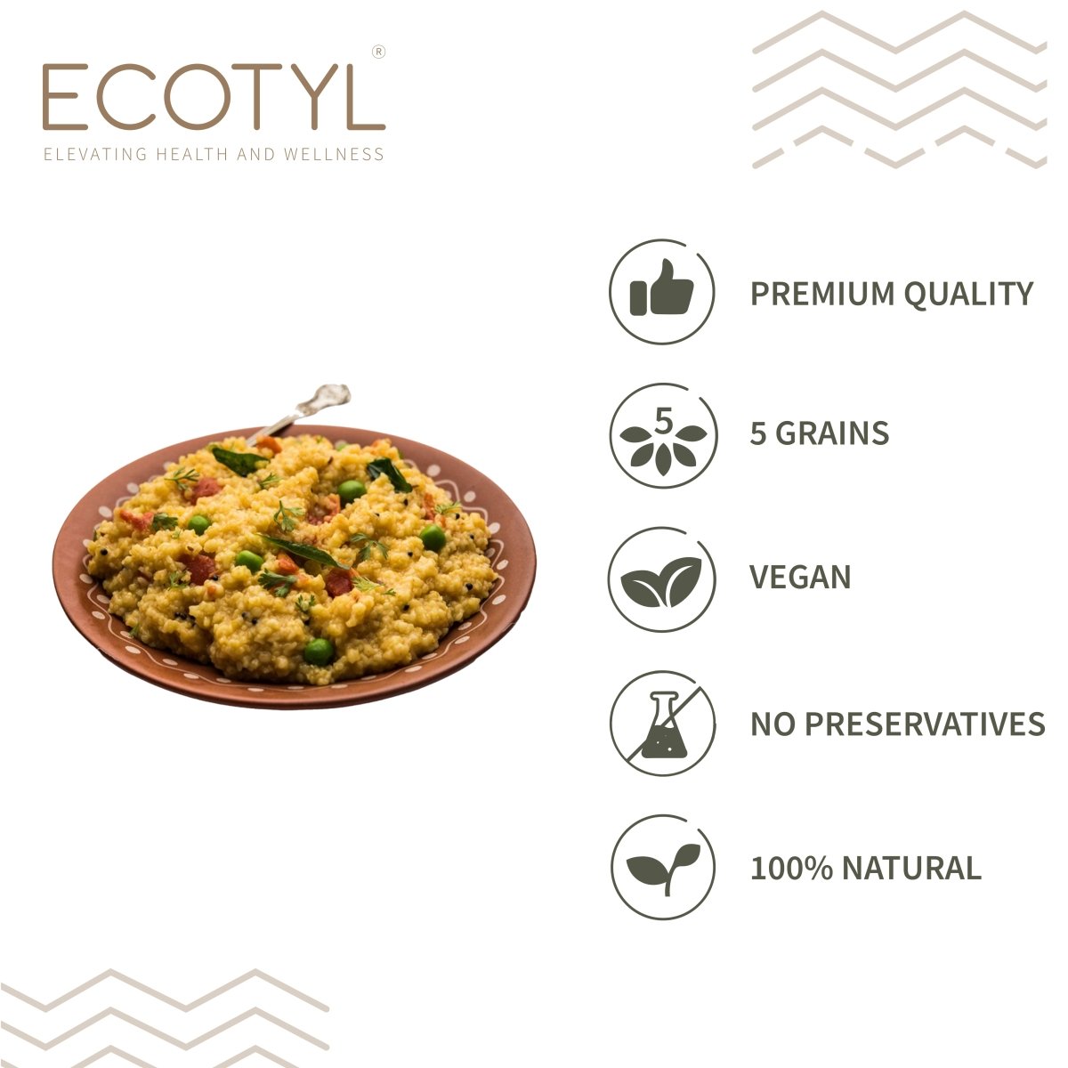 Multigrain Dalia - 500g | 5 Super Grains | Porridge – Cereal & Meusli on Brown Living™. SKU: EGCMD0XL500. Img 2.