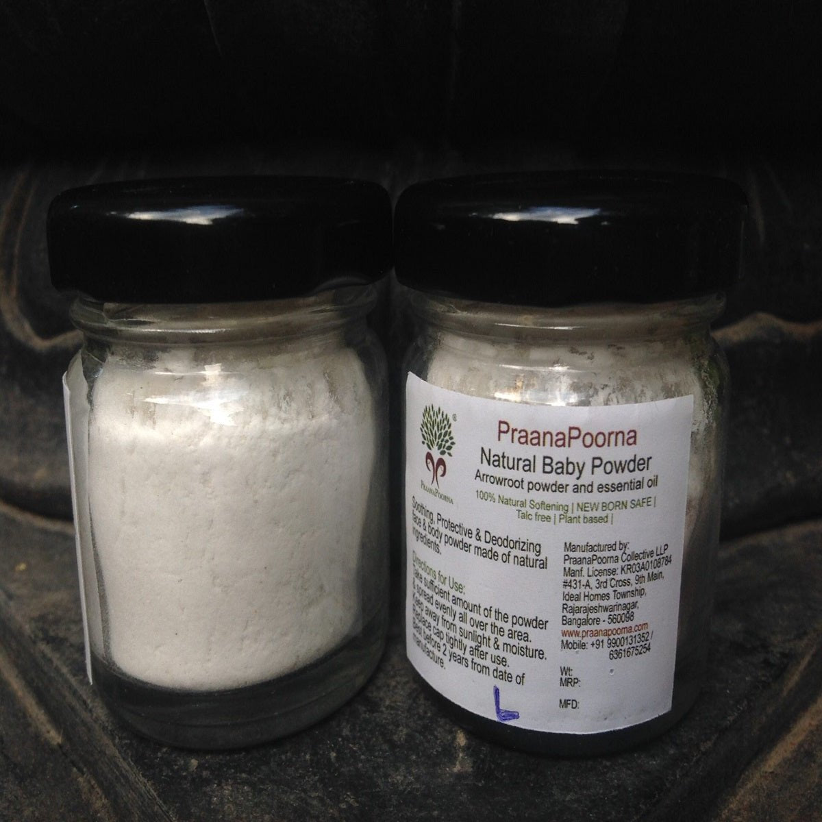 Natural Baby Powder - 20 g – Body Bathing Powder on Brown Living™. SKU: SKUB21. Img 2.