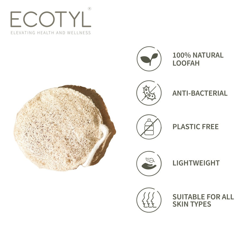 Buy Natural Body Loofah | For Gentle Exfoliation (Set of 2) | Shop Verified Sustainable Bath Accessories on Brown Living™