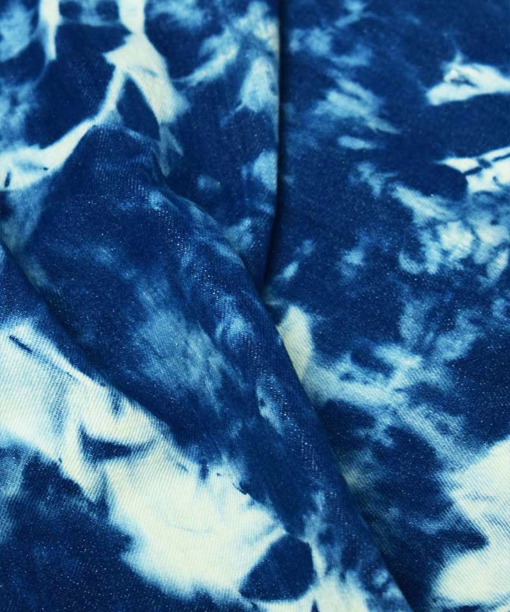 Natural Dyed Handloom Indigo Denim Splash Washed – Textiles by Sonica Sarna available on Brown Living™. 1 . SKU: 274 - 2907 - 274 - SSD - F10. Img 3.