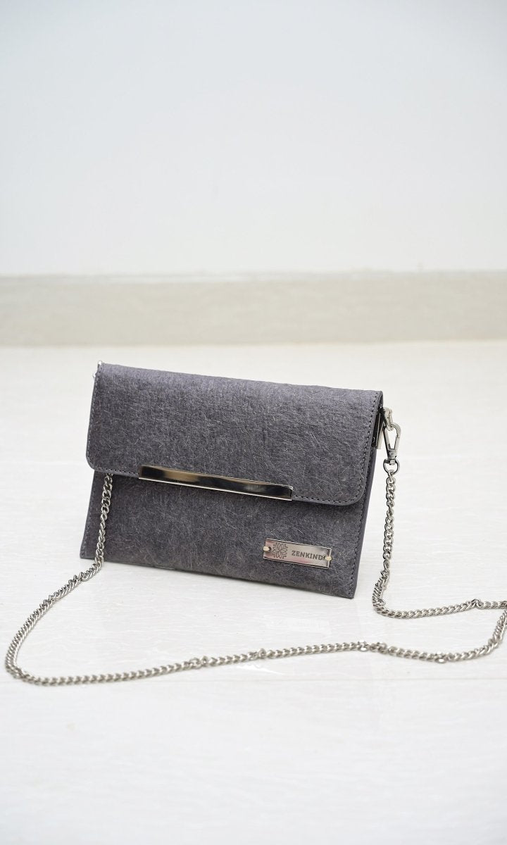 Natural Envelope Sling | Made with coconut leather – Womens Bag on Brown Living™. SKU: ZK6/SDB - 1212_24BL11934. Img 3.