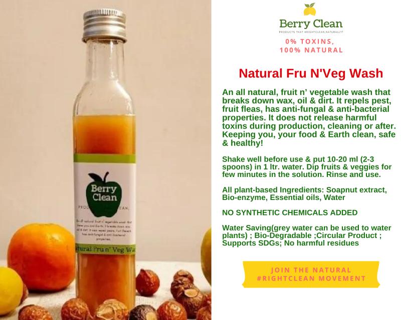 Natural Fru'N Veg Wash – Cleaning Products on Brown Living™. SKU: 162 - 17914 - BCSFV0500. Img 2.