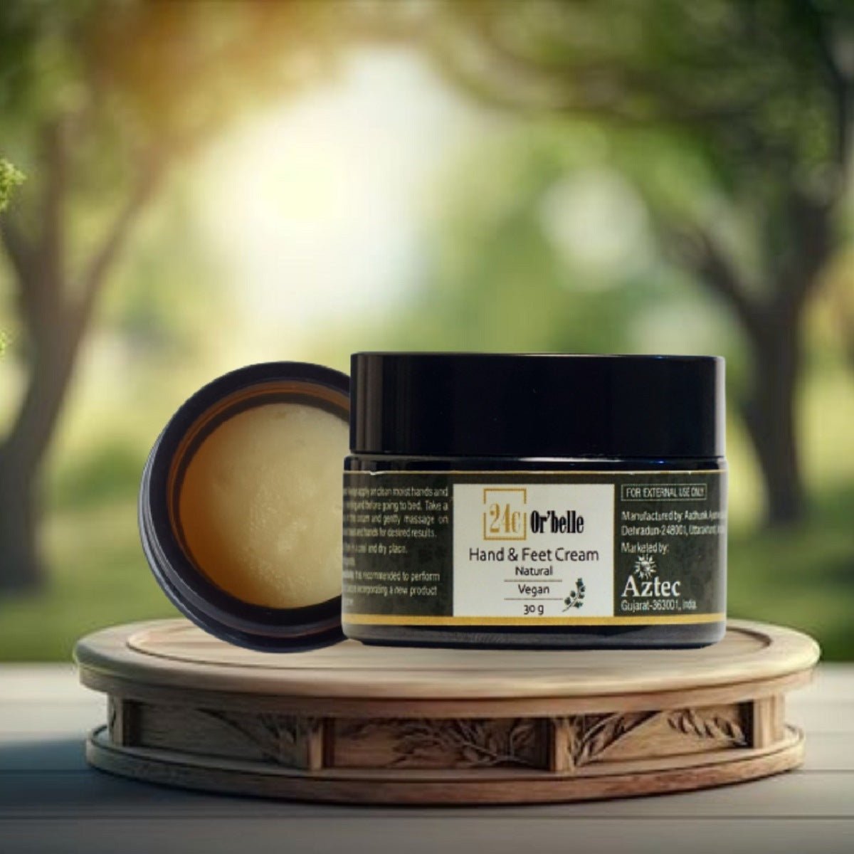 Natural Hand & Feet Cream - 30g – Foot Cream on Brown Living™. SKU: PERE21. Img 1.