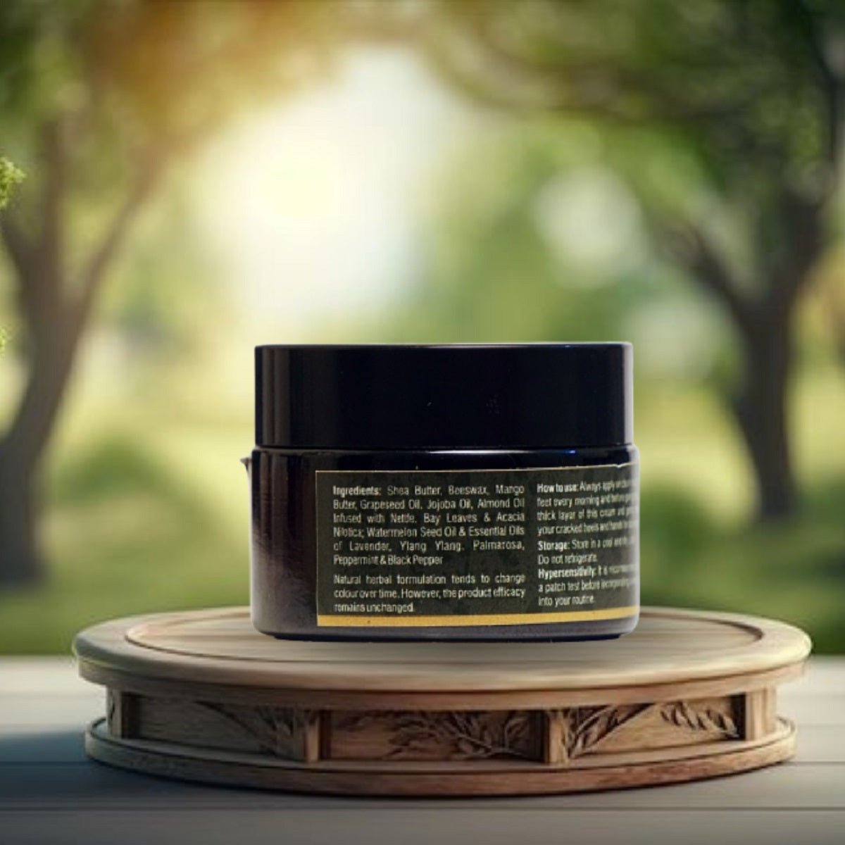 Natural Hand & Feet Cream - 30g – Foot Cream on Brown Living™. SKU: PERE21. Img 2.