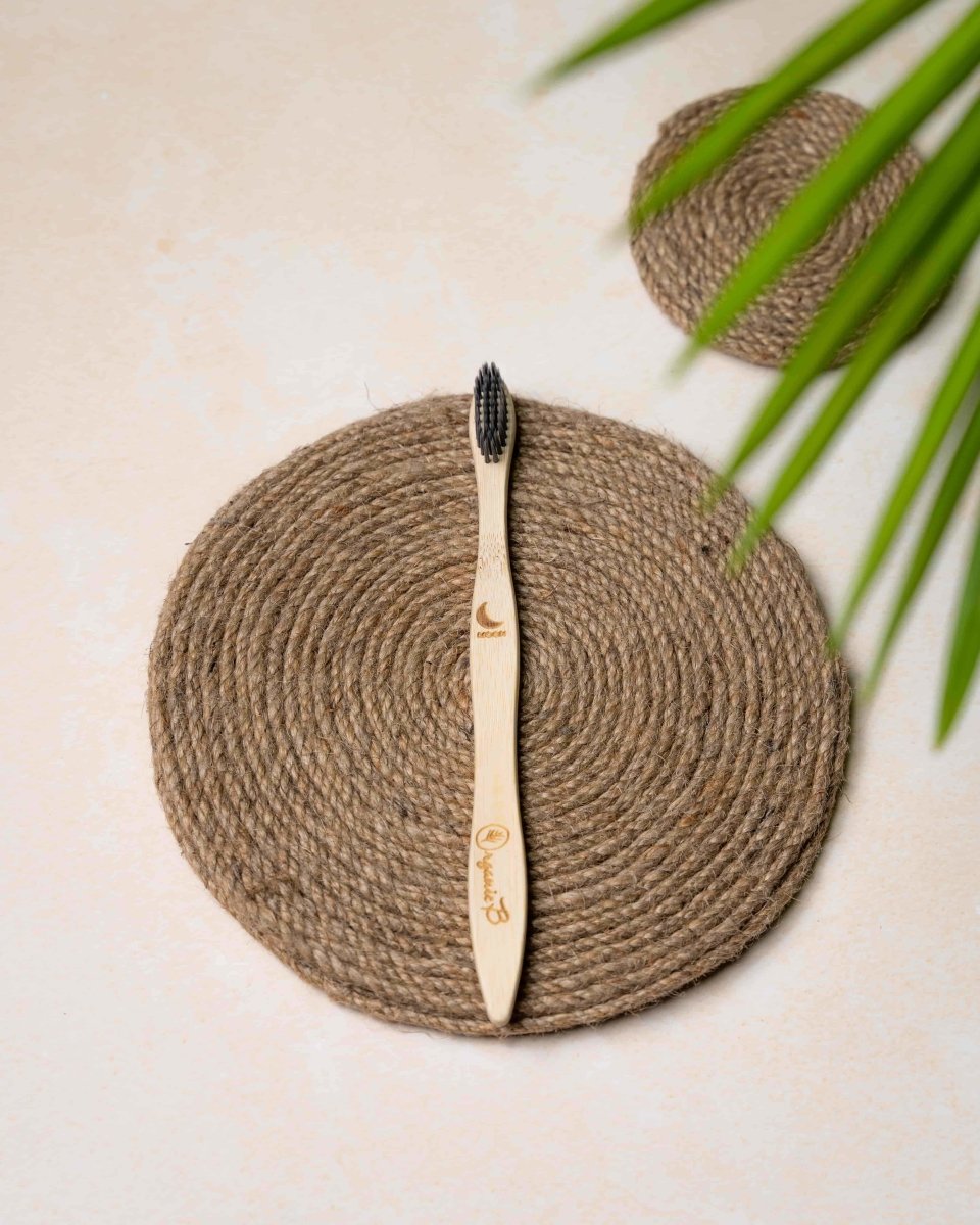 Neem Toothbrush Black Pack of 4 – Tooth Brush on Brown Living™. SKU: 192 - 11848 - neemtoothbrush4. Img 2.