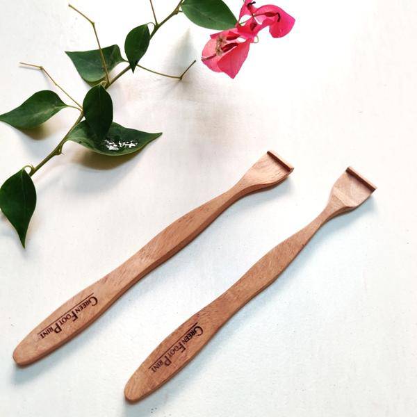 Neem Wood Tongue Cleaner - Pack of 2 | Verified Sustainable by Brown Living™