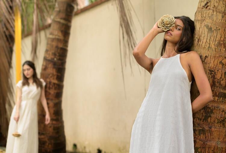 Nila Dress - White | Verified Sustainable by Brown Living™