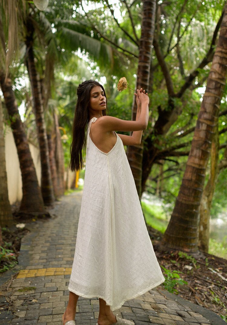 Nila Dress - White | Verified Sustainable by Brown Living™