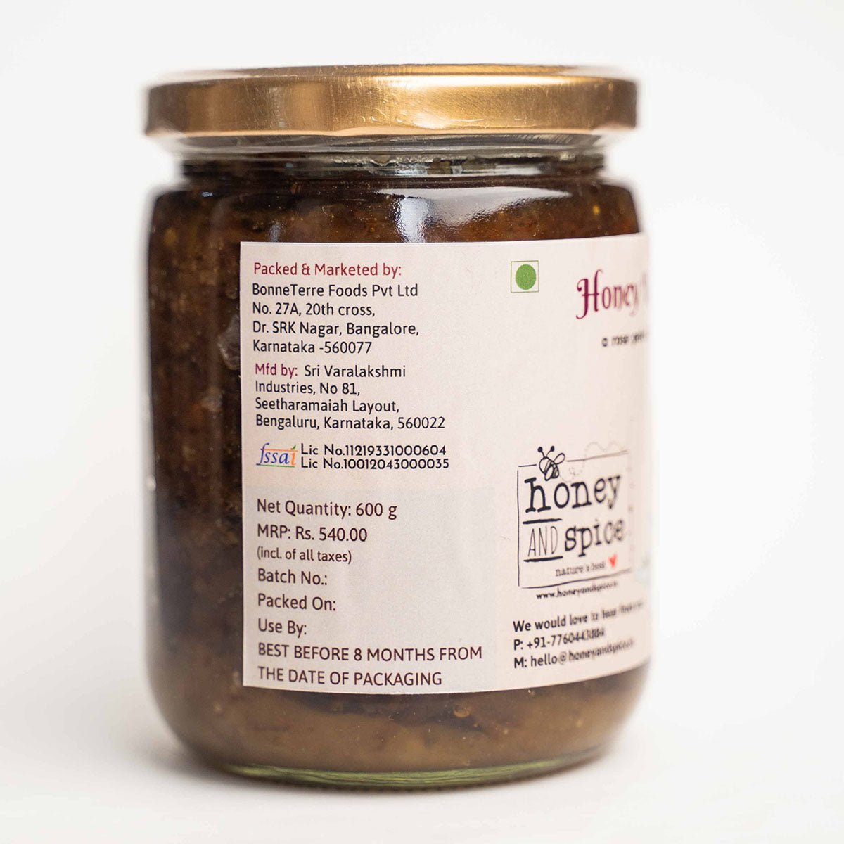 Nutrient Rich Honey Rosegulkand | Verified Sustainable by Brown Living™