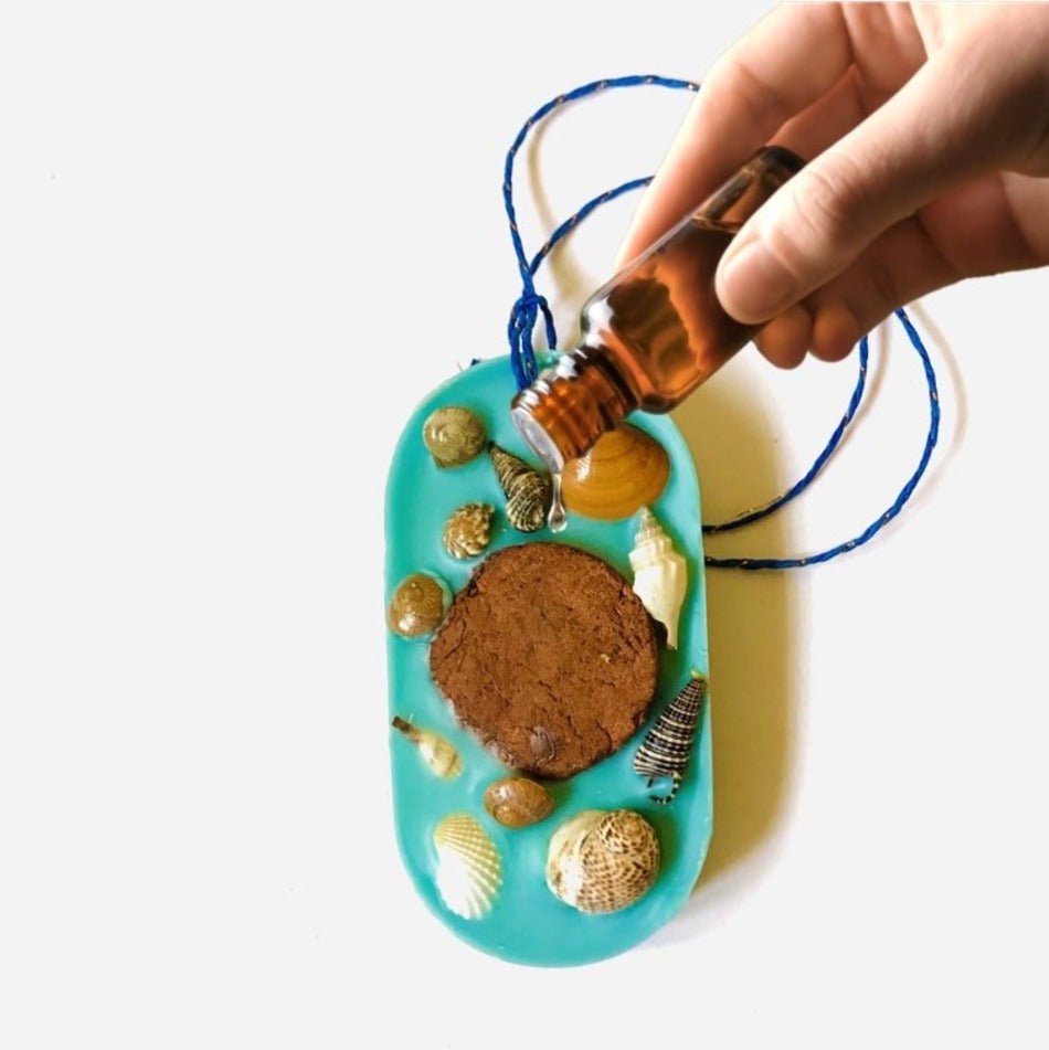 Ocean Breeze fragrance Reusable Wardrobe Freshener - Seashells (small) infused | Verified Sustainable by Brown Living™