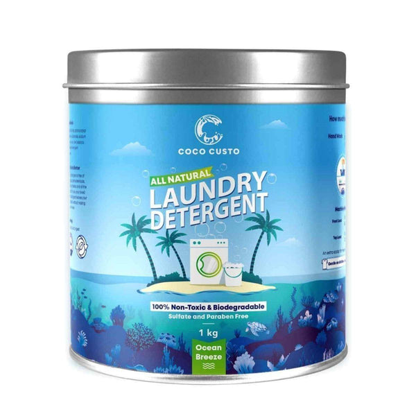 Buy Ocean Breeze Natural Laundry Detergent with Refill Pack - 4-6 Kg | Shop Verified Sustainable Cleaning Supplies on Brown Living™