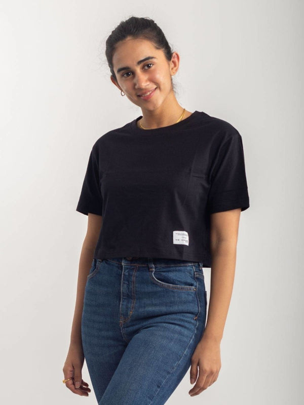 Buy OG Cotton T Shirt - Coal | Shop Verified Sustainable Womens T-Shirt on Brown Living™