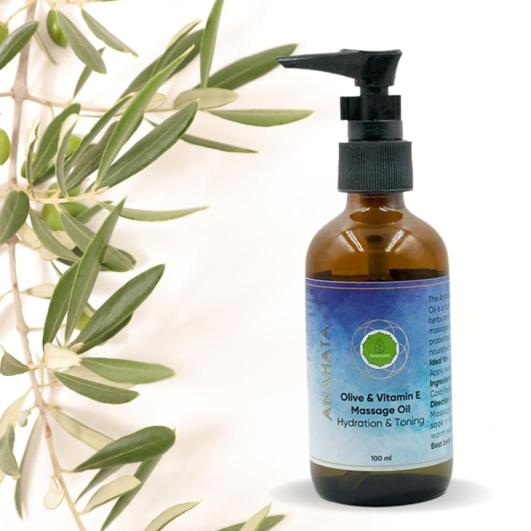 Buy Olive & Vitamin E Massage Oil Hydration & Toning 100ml Online on