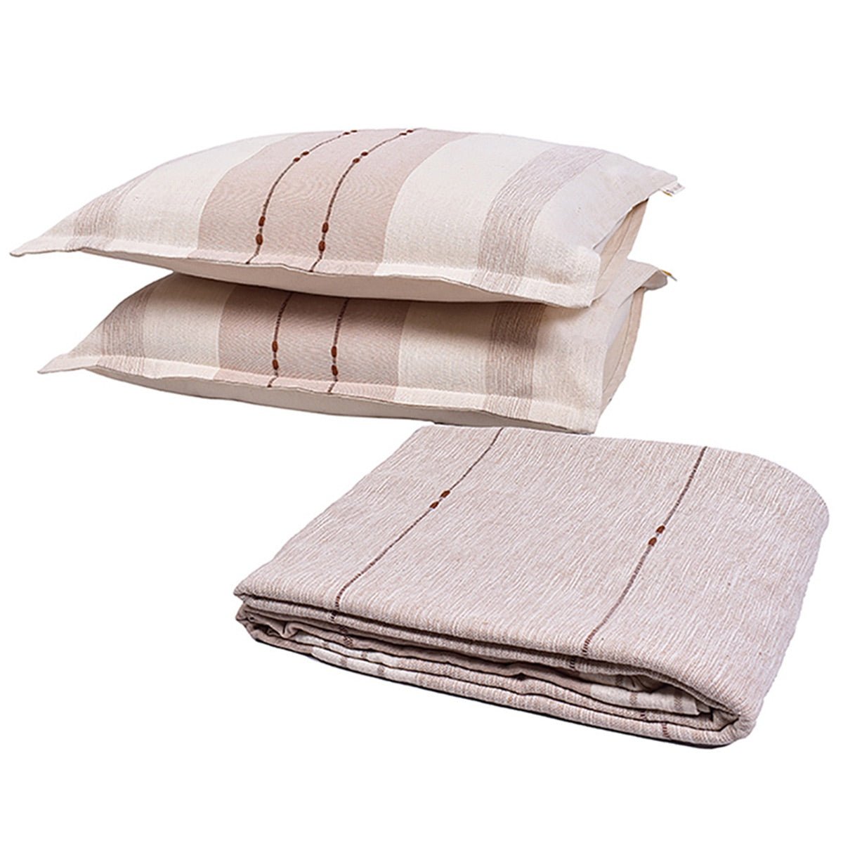 Ombre Stripe Play Bedding Set - 1 Bedcover + 2 Pillow Covers | Verified Sustainable by Brown Living™